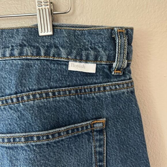 Boyish The Charley Wide Leg Jeans In Greed Rigid Fit High Waist Denim Size 32 - Picture 7 of 11